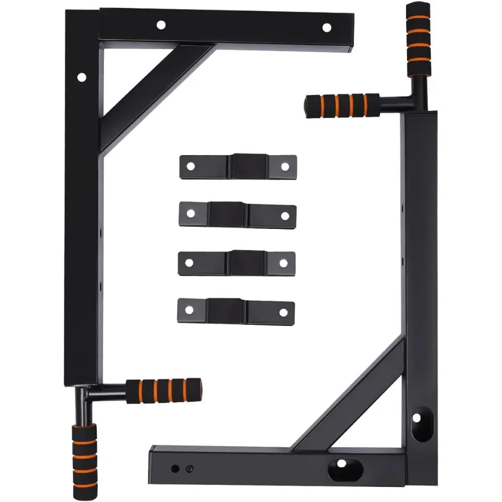Multi Grip Wall Mount Pull Up Bar and Dip Station