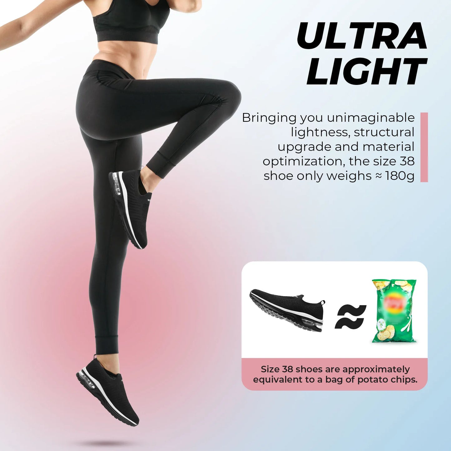 Womens Slip On Sneakers Lightweight Running Shoes For Gym