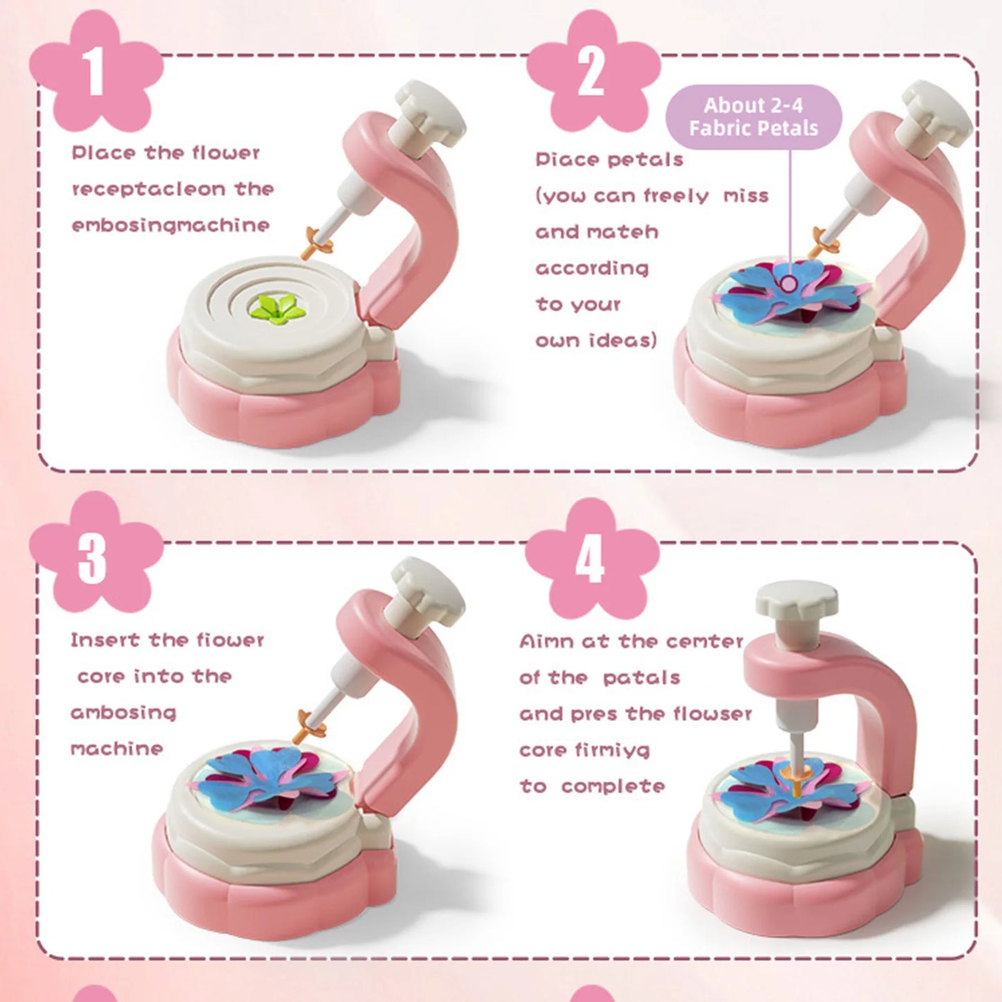 Hign Concerned Chemical DIY Flower Craft Kit For Girls