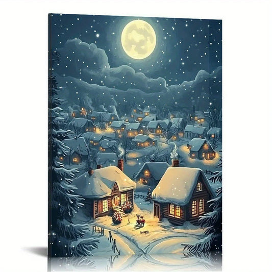 Hign-concerned Winter Snow Landscape Canvas Wall Decor