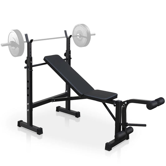 Weight Bench Press Set with Squat Rack for Home Gym