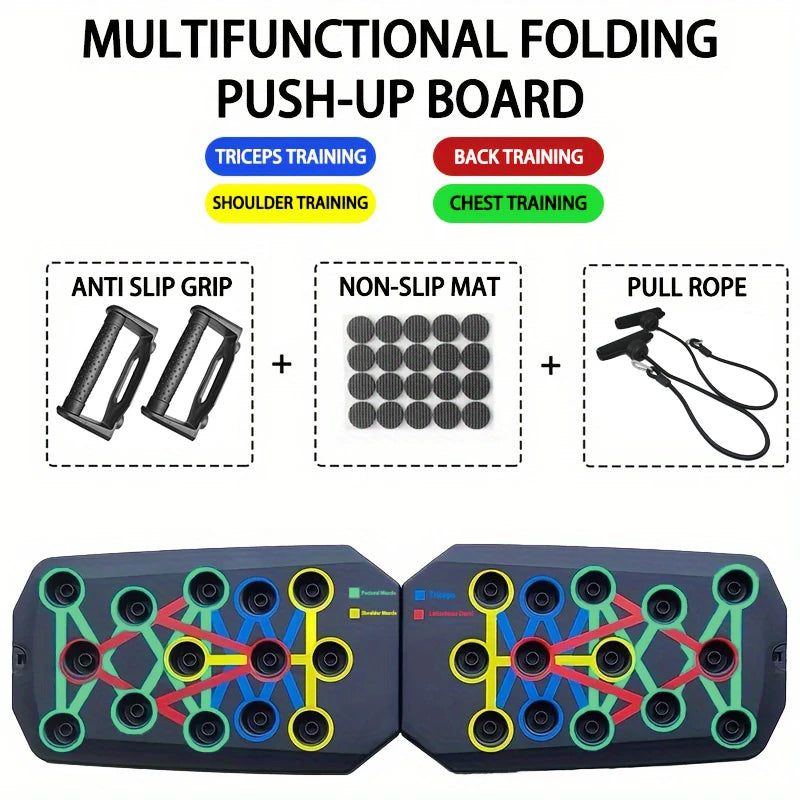 Portable Multifunctional Push-up Board Set for Strength Training