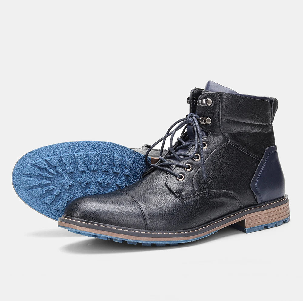 Classical Men Boots 2025 Fashion Comfortable Spring Leather
