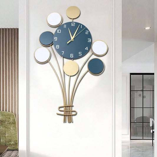 Large Wall Clock Hot Air Balloon Decor