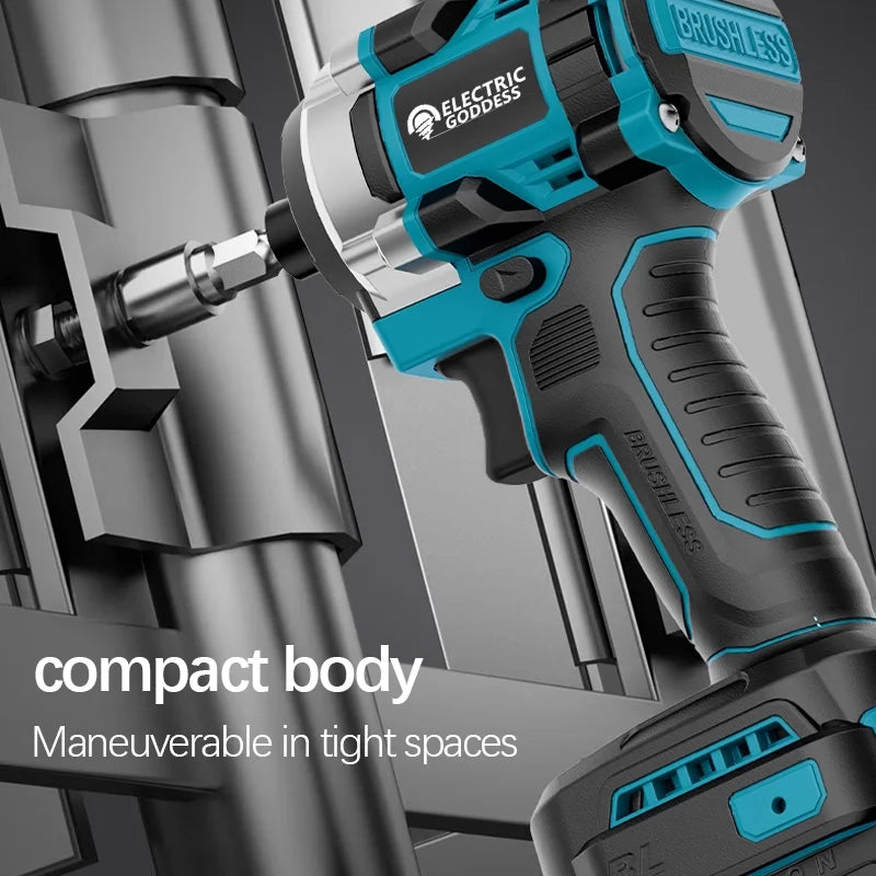 230NM Brushless Electric Screwdriver Multi Function Lithium Drill Cordless Driver Battery Set For Makita 18V Batteries