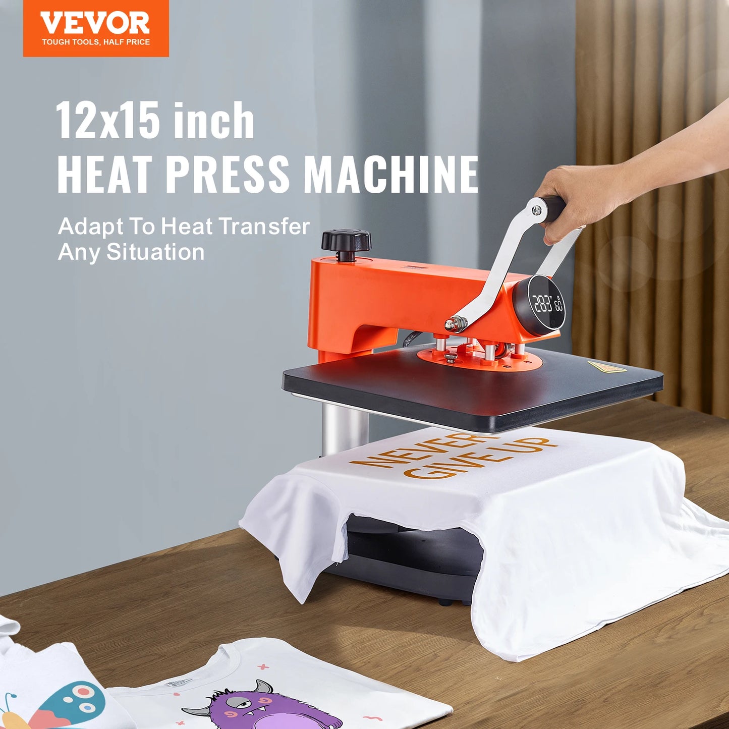 SucceBuy 5 in 1 Heat Press Machine for Sublimation Printing