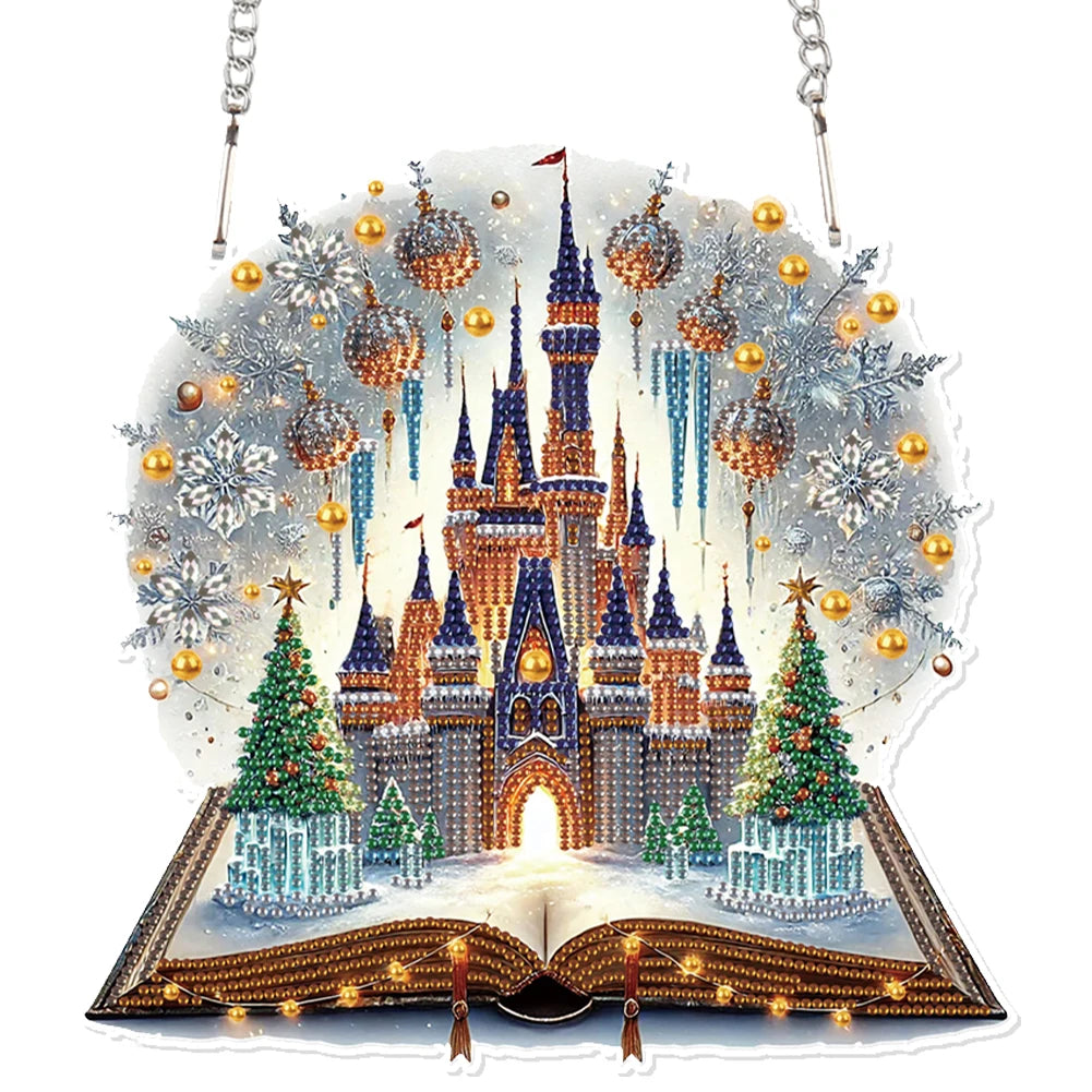 Alloet Acrylic Diamond Painting Hanging Ornaments Kit 5D