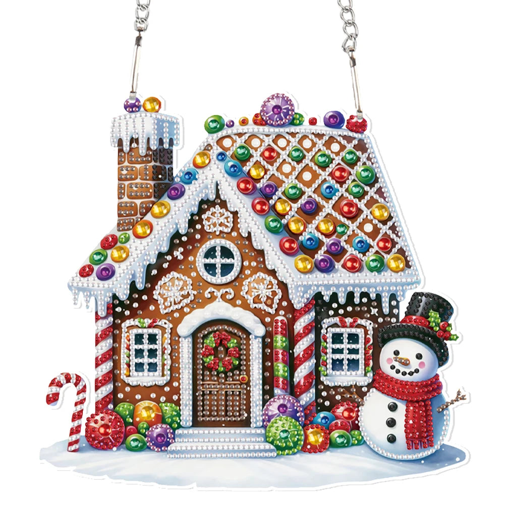 Alloet Acrylic Diamond Painting Hanging Ornaments Kit 5D