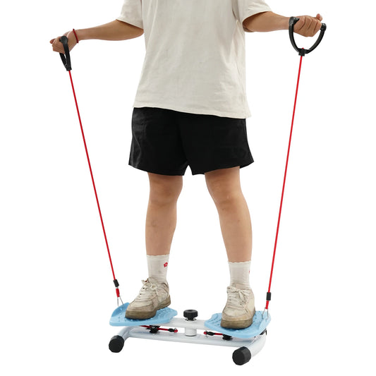 Waist Twister Board for Abdominal Exercise with Dual Pedals