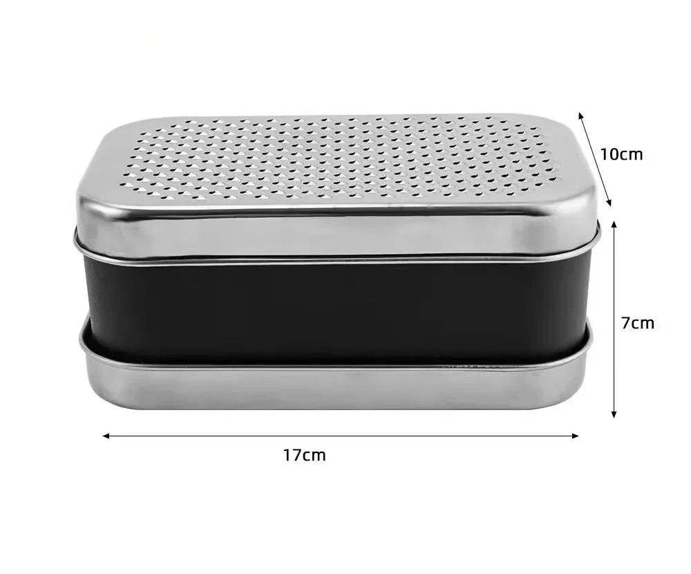 Portable Grater Home Stainless Double-sided Shredder