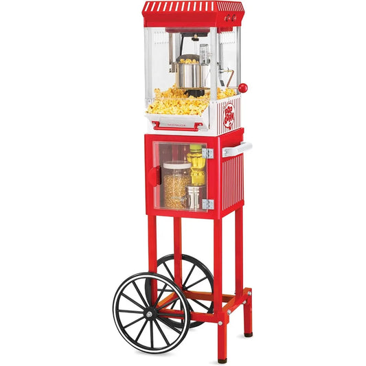 Vintage Popcorn Maker Machine For Movie Theater Style Snacks