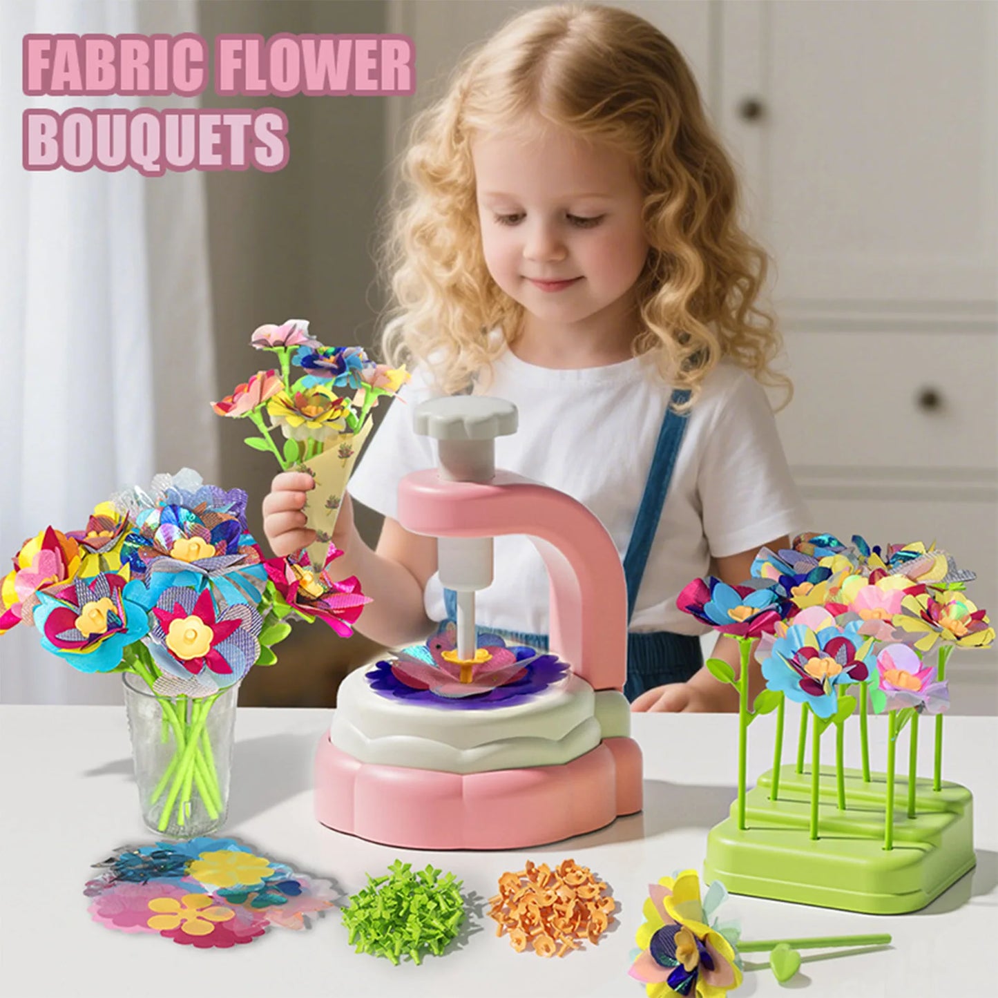 Hign Concerned Chemical DIY Flower Craft Kit For Girls