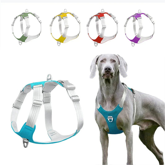 Adjustable Reflective Dog Harness for Outdoor Training and Safety