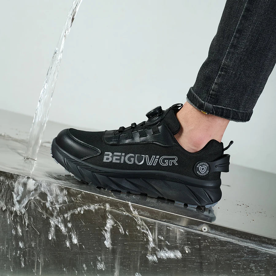 Anti Slip Rubber Padded Safety Shoes With Impact Resistance