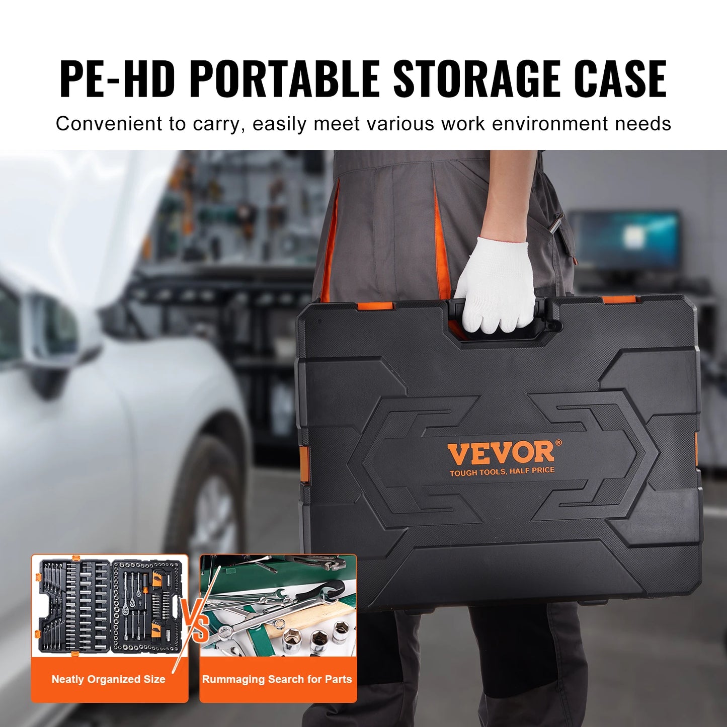 VEVOR Mechanics Tool Set and Socket Set 145/205 Pcs Kit