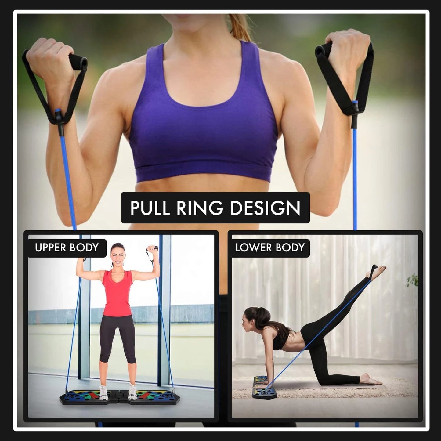 Portable Multifunctional Push-up Board Set for Strength Training
