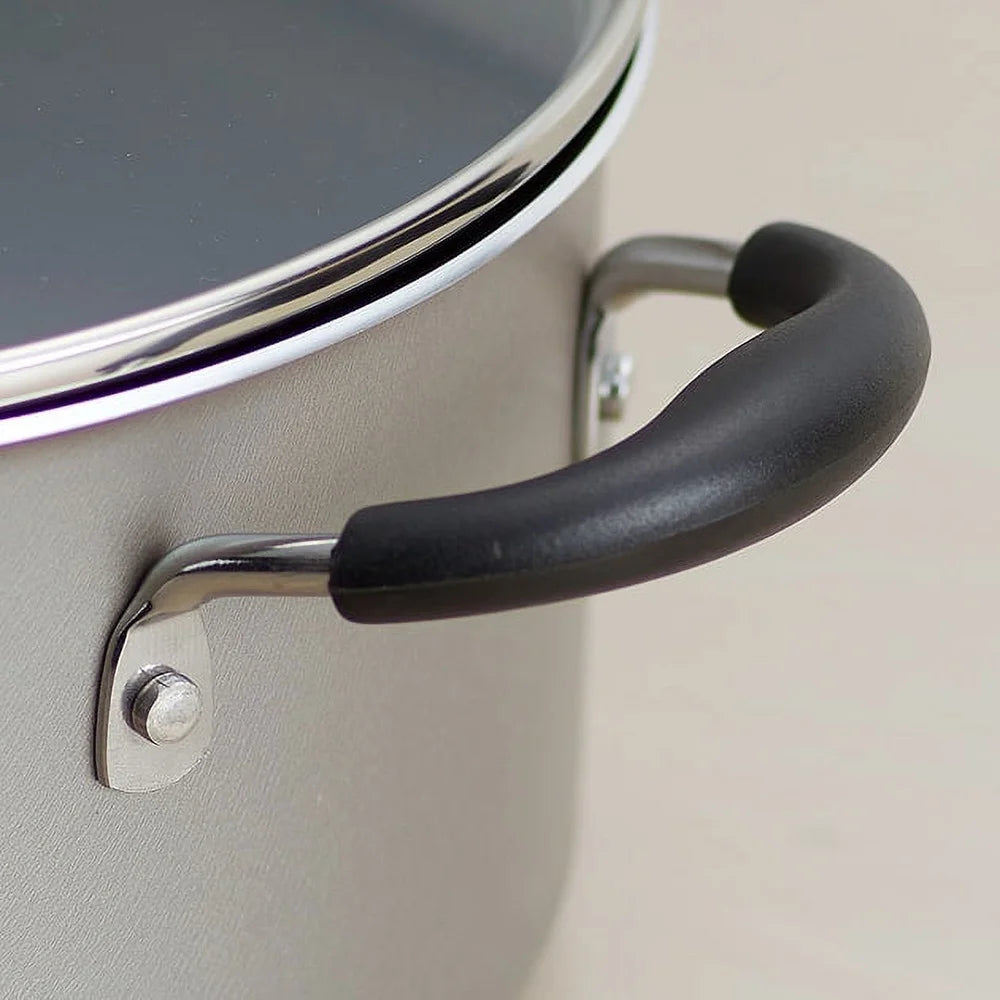 XMSJ Nonstick Cookware Set With Tempered Glass Lids