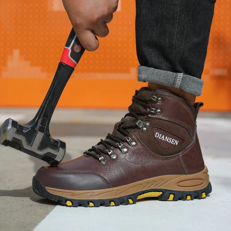 Rotating Steel Toe Safety Shoes for Men's Work Protection