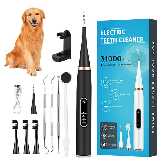 Ultrasonic Dog Dental Cleaner Electric Toothbrush for Plaque Removal