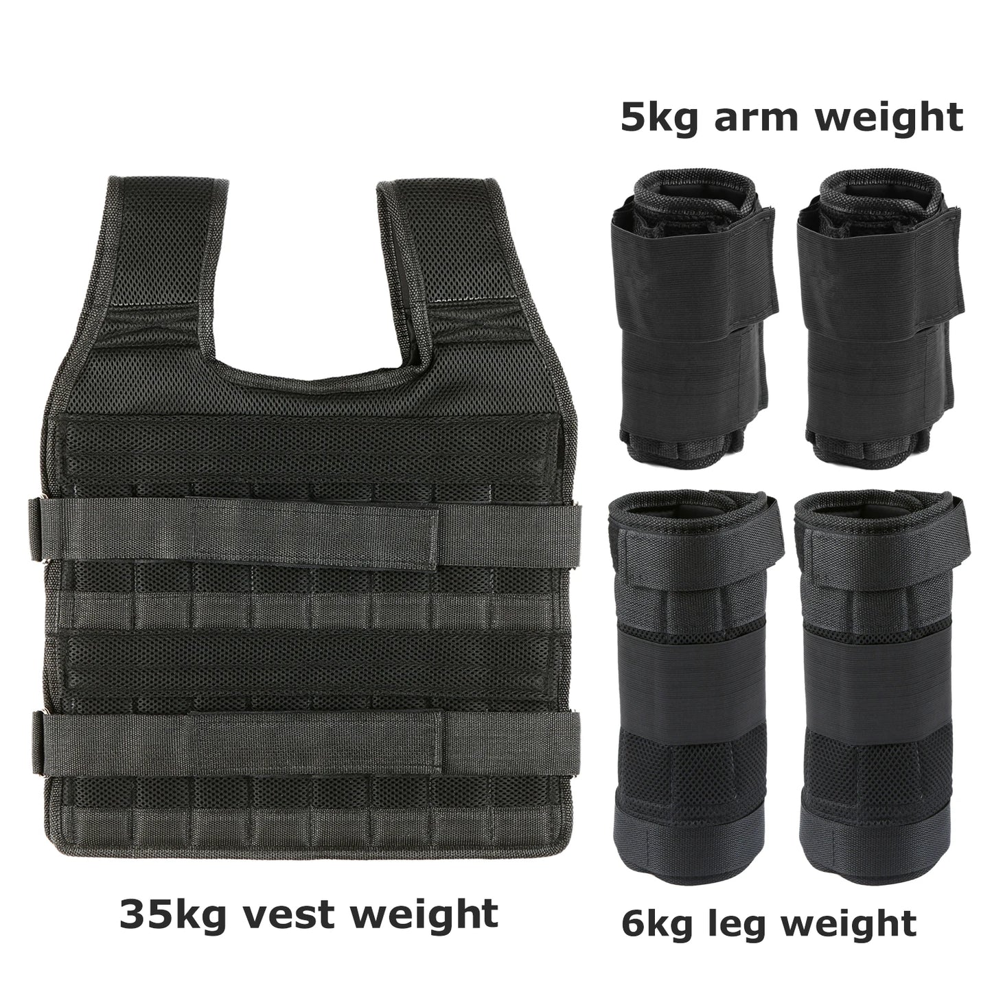 YOSOOHign Adjustable Vest Set Max Load 35 Kg Training
