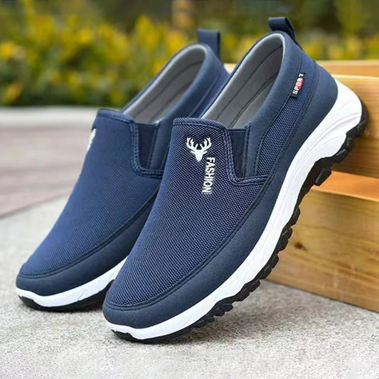WILD MANC Men Penny Boat Shoes Breathable Walking Slip On