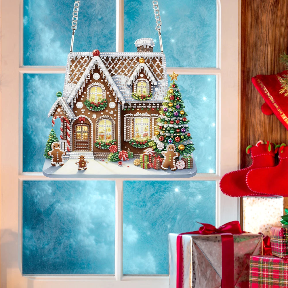 Alloet Acrylic Diamond Painting Hanging Ornaments Kit 5D