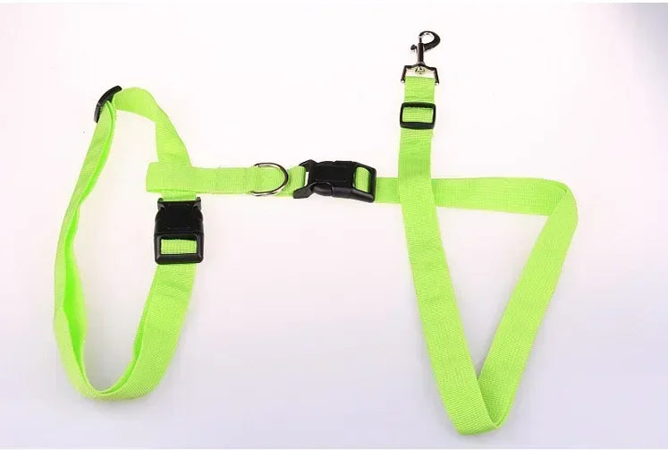 Adjustable Pet Lead Belt Traction Walking Leash for Dogs and Cats Free Rope Jogging Supplies