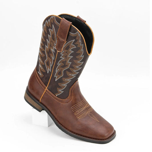 Men's Desert Cowboy Boots Stylish Phoenix Embroidered Western