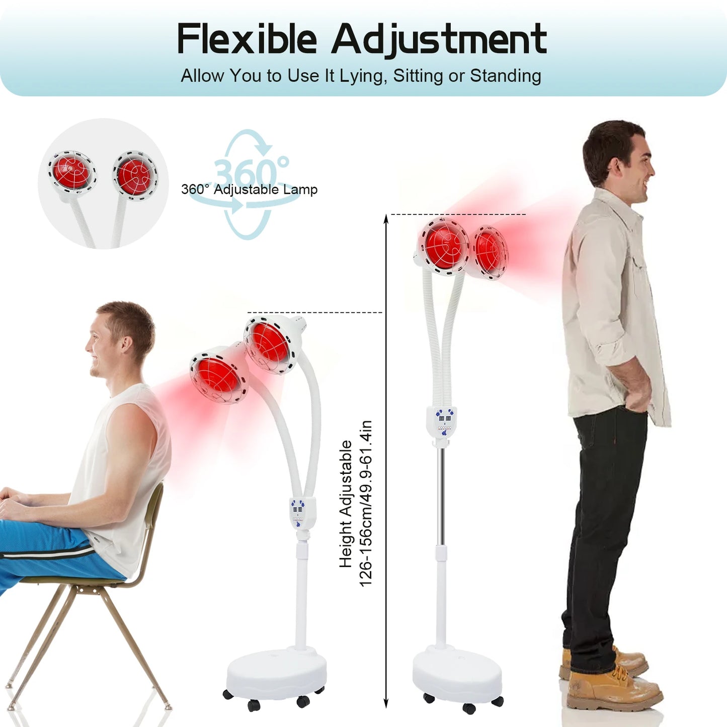Infrared Therapeutic Heating Lamp for Pain Relief and Comfort