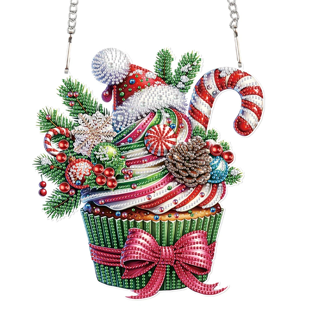 Alloet Acrylic Diamond Painting Hanging Ornaments Kit 5D