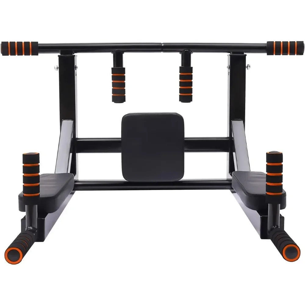 Multi Grip Wall Mount Pull Up Bar and Dip Station