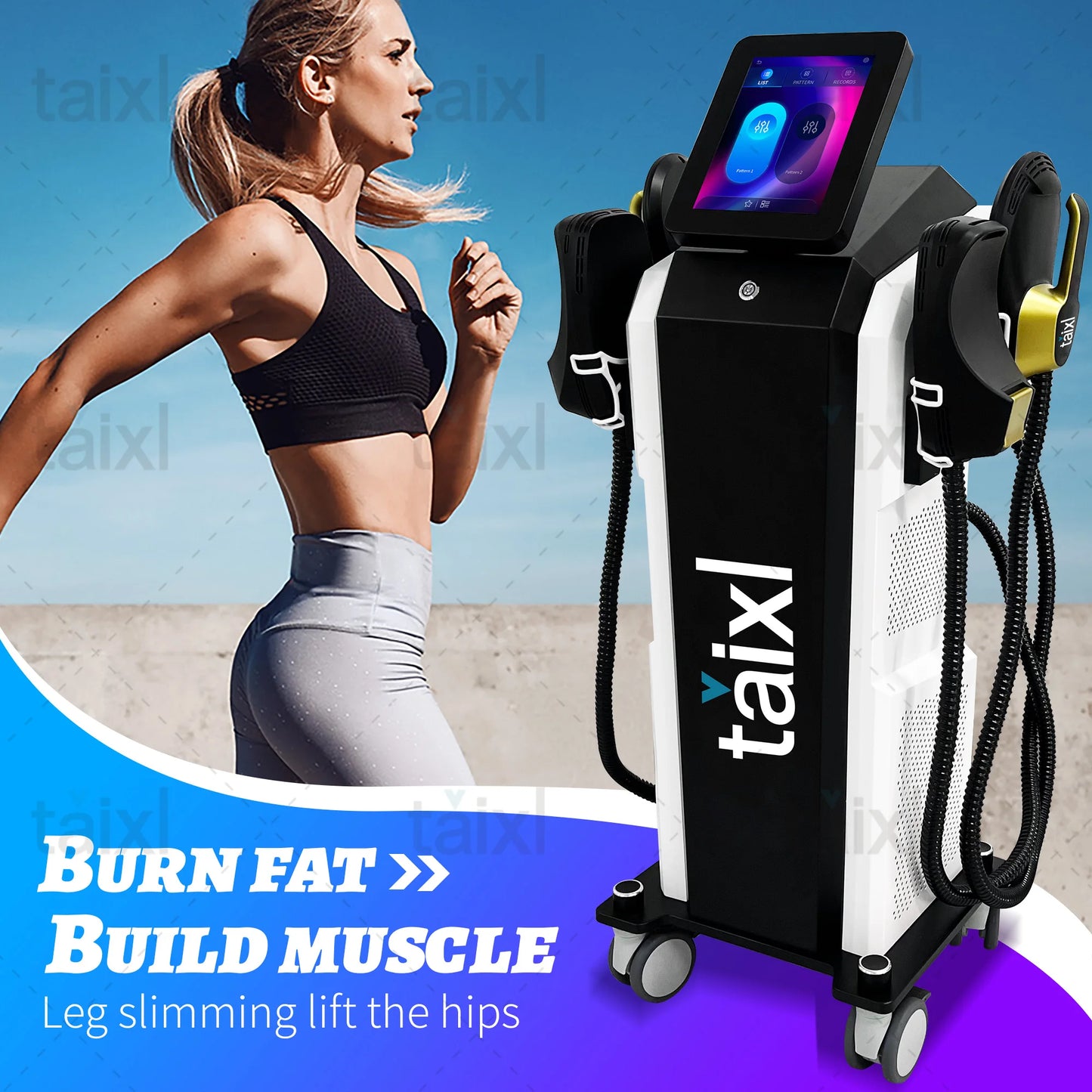 15 Tesla EMS Machine 6500W High Muscle Stimulator Body Slimming Technology Sculpting Salon R-F NOVA Abdomen EMT