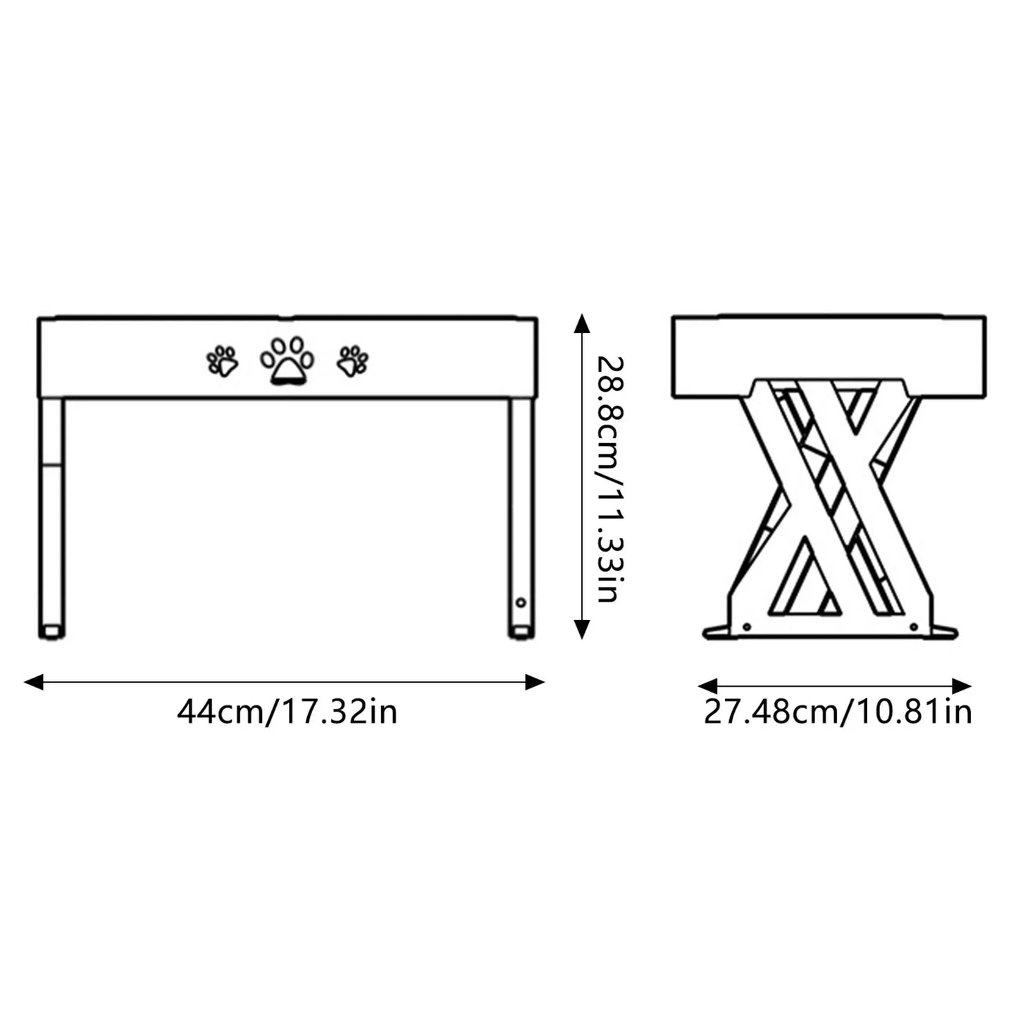 Hign Concerned Stainless Steel Dog Feeder Stand Adjustable