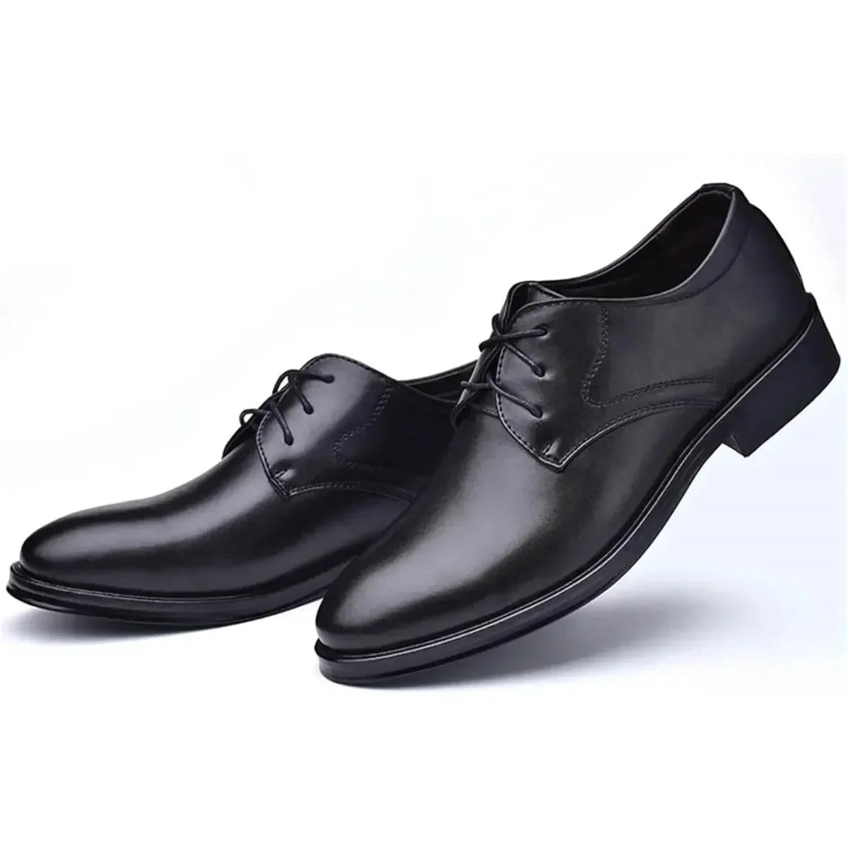 Men's Classic Matte Upper Oxfords Business Formal Leather Lace Up Shoes for Men