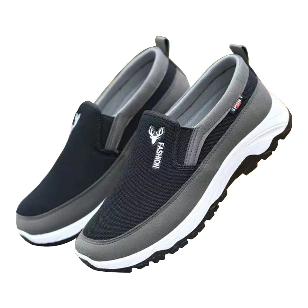 WILD MANC Men Penny Boat Shoes Breathable Walking Slip On