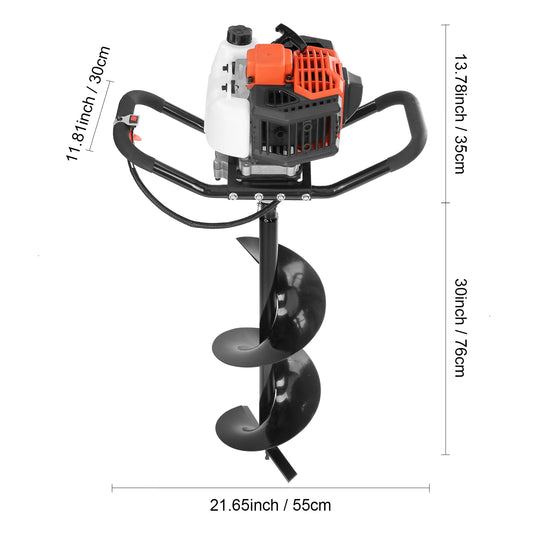 SucceBuy Gas Powered Post Hole Digger for Easy Ground Boring