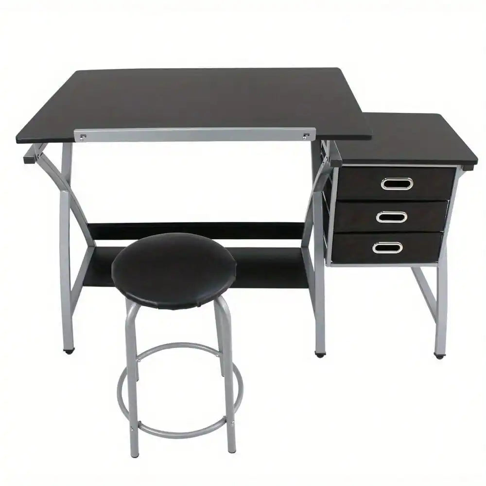 MDF Drafting Table Drawing Desk Art Hobby Folding Adjustable