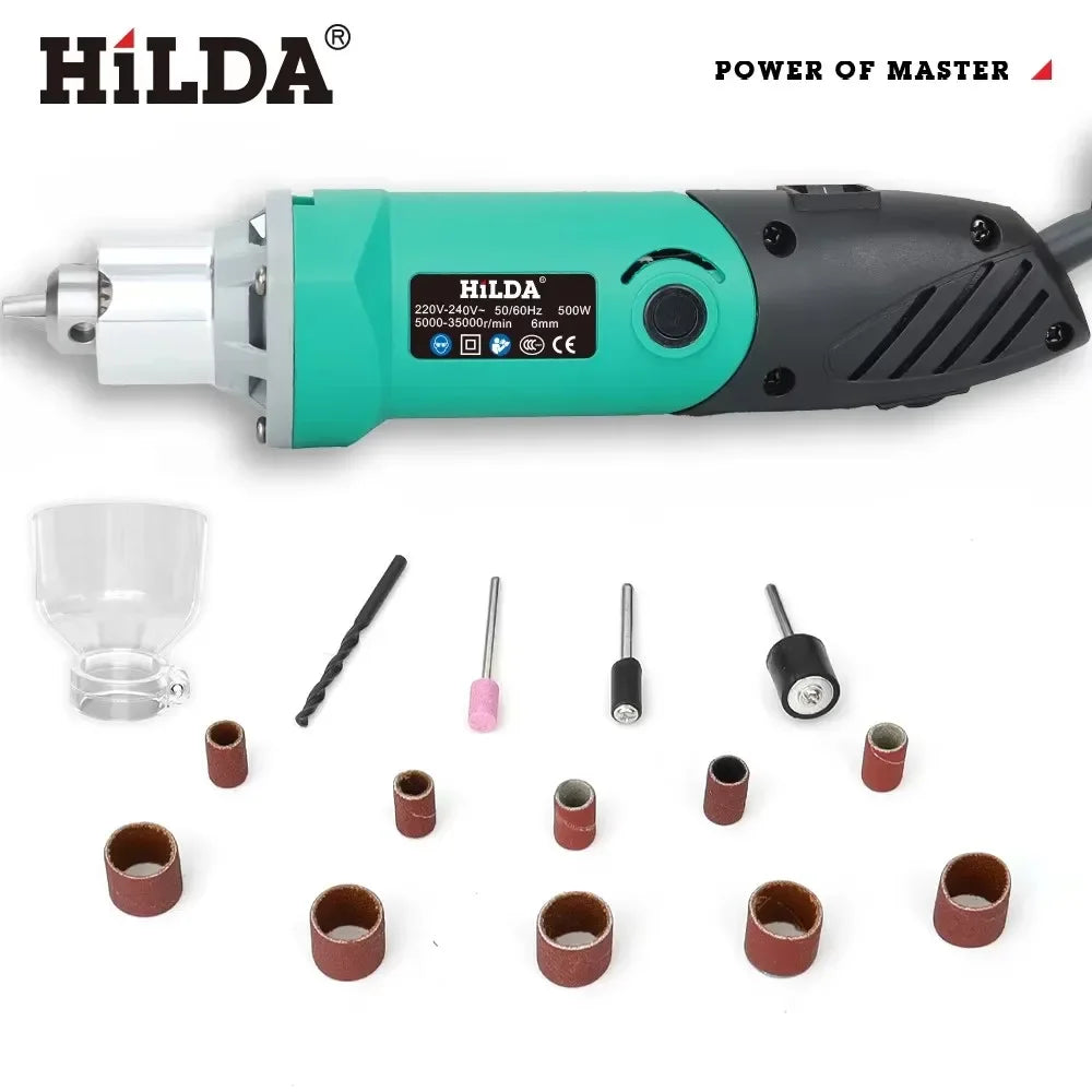 HILDA 500W 6-Position Engraver Electric Drill Multi-Tool