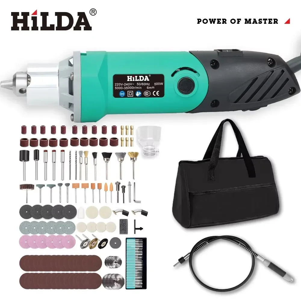 HILDA 500W 6-Position Engraver Electric Drill Multi-Tool