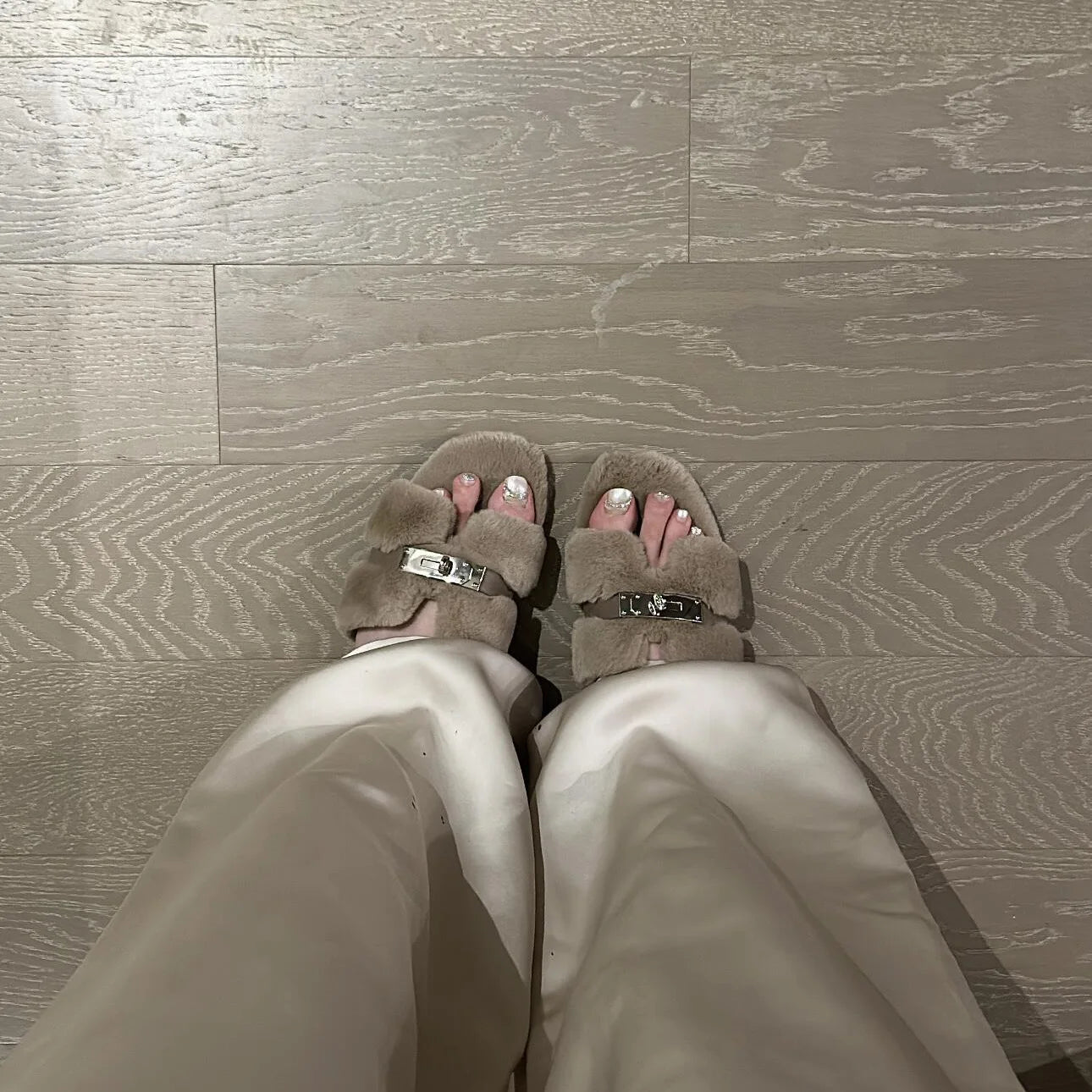 Guangdong Fur Over The Knee Boots For Women Buckle Comfort