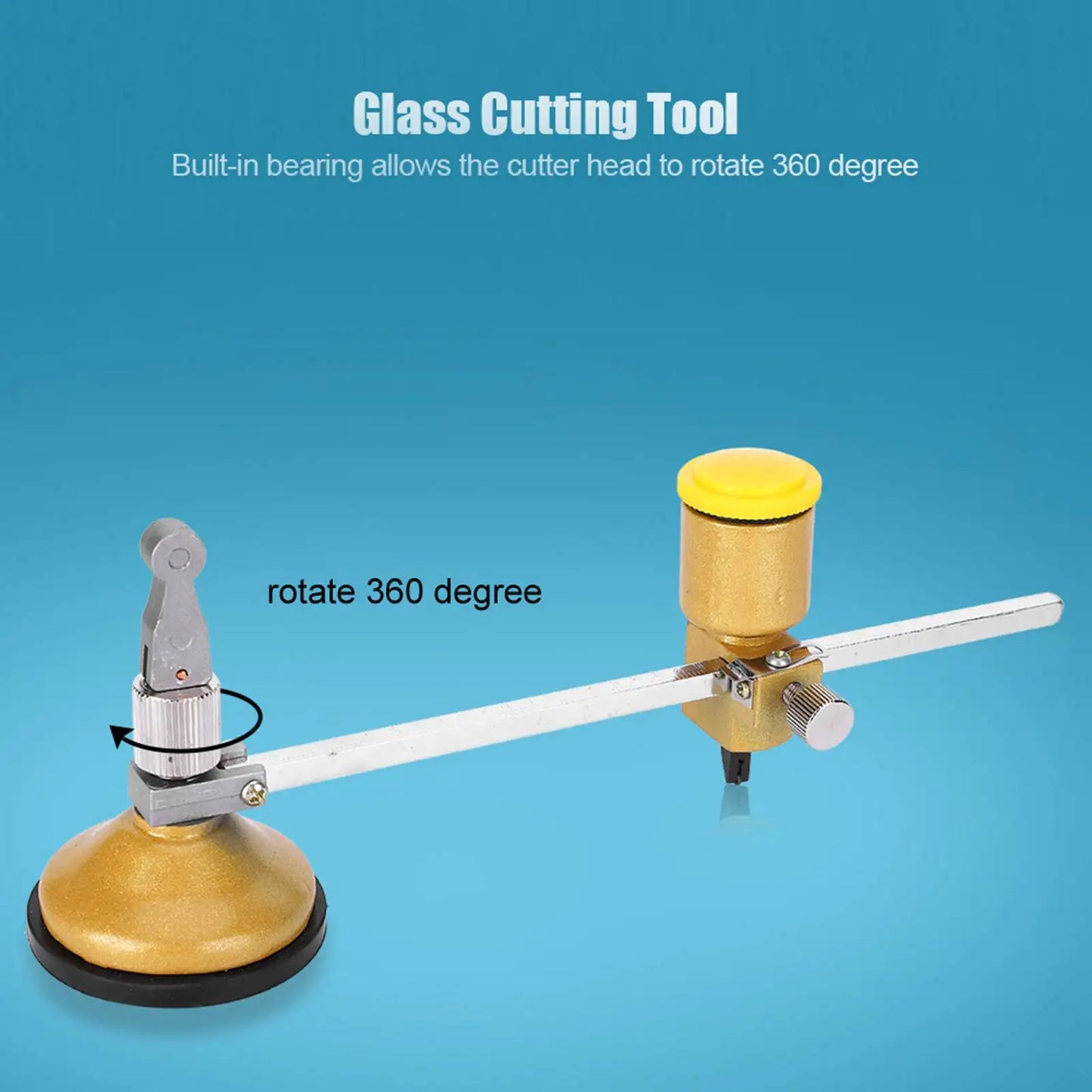 Glass Circle Cutter Tool by [Brand Name] - 360° Rotation